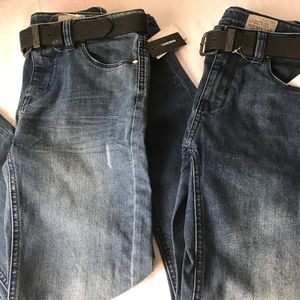 Diesel Boys Skinny Jeans With Belt sz12